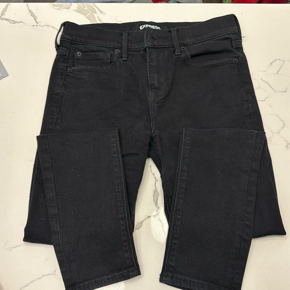Express black jeggings